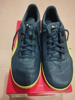 Zapatillas Puma multitaco azul y amarillo