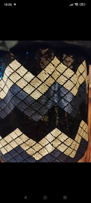 Vestido Fiesta elegante con falda lentejuelas