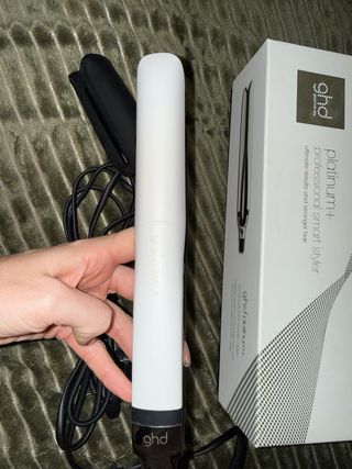 Plancha ghd platinum+ blanca como nueva