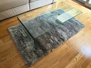 Alfombra de salón gris