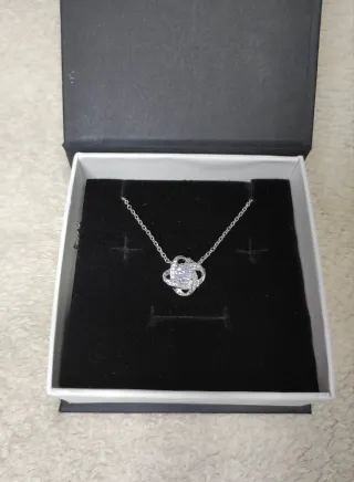 Colgante Nudo Amor Plata