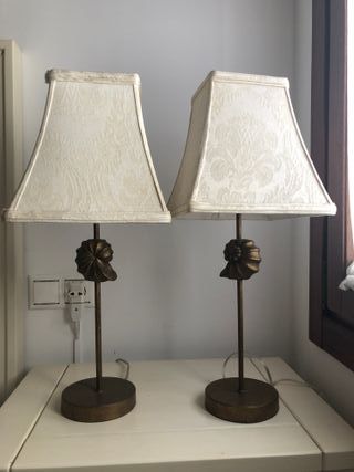 Juego de 2 lámparas de mesilla clásicas