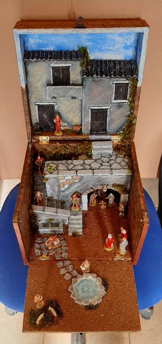 Presepe Artigianale in Scatola di Legno