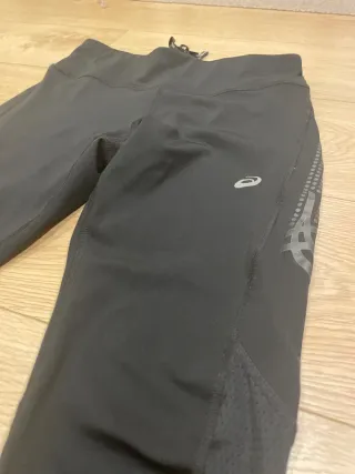 Mallas ASICS negras mujer