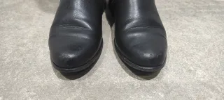 Botas altas negras con cremallera 36