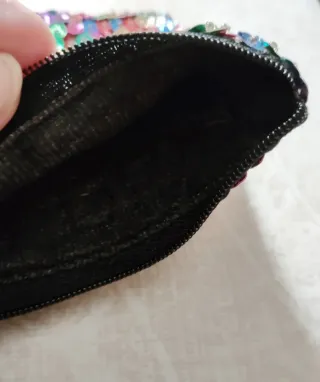 Monedero lentejuelas multicolor