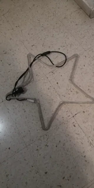 Estrella de Navidad Neón Led, más bombillas