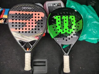 2 Palas de Pádel Bullpadel y Wilson