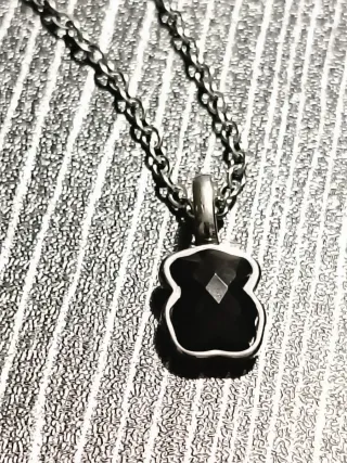 Colgante Osito Negro Acero