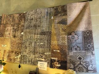 Alfombras de tela diferentes colores y multicolor