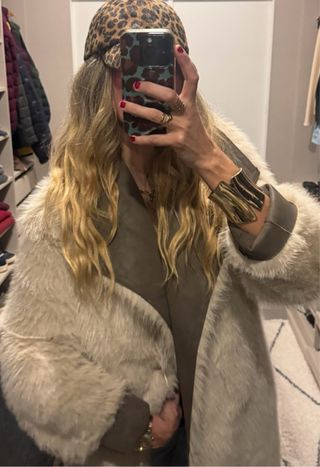 Abrigo Zara nuevo reversible doble faz