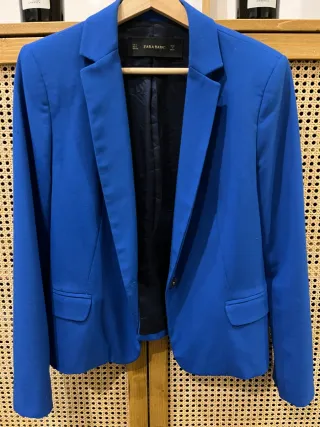 Americana Zara Azul Eléctrico Talla M