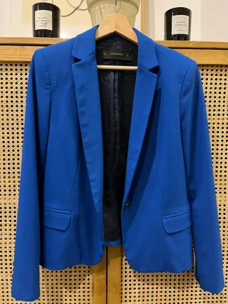 Americana Zara Azul Eléctrico Talla M