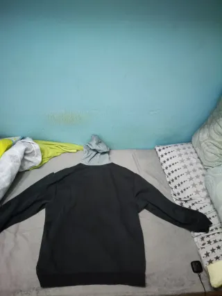 Sudadera Puma Negra Gris con Capucha