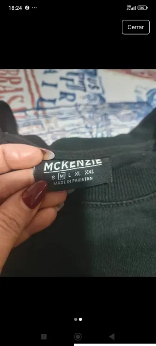 Sudadera McKenzie Negra