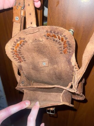 Borsello in vera pelle artigianale