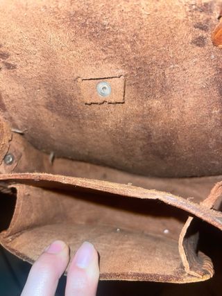 Borsello in vera pelle artigianale