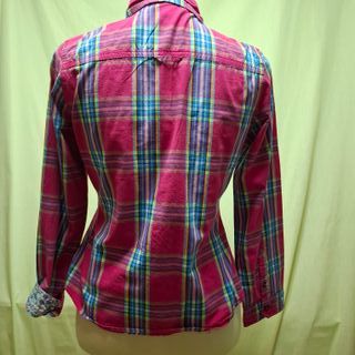 Camisa Massimo cuadros fucsia y multicolor