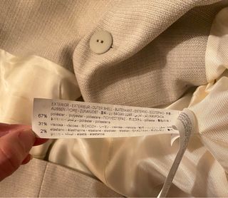 Americana cruzada Zara beige