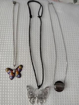 Lote 3 Colgantes Mariposa y Bola