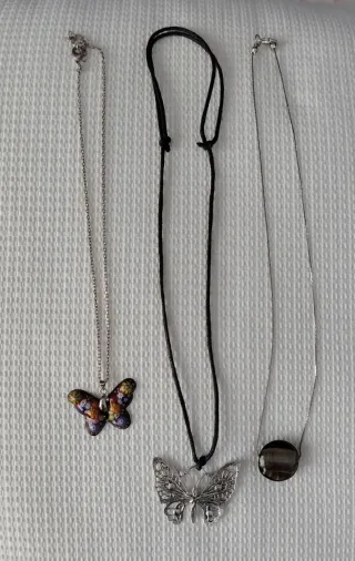 Lote 3 Colgantes Mariposa y Bola