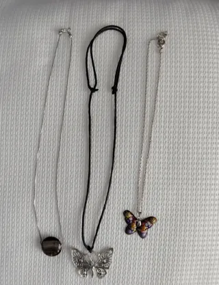 Lote 3 Colgantes Mariposa y Bola