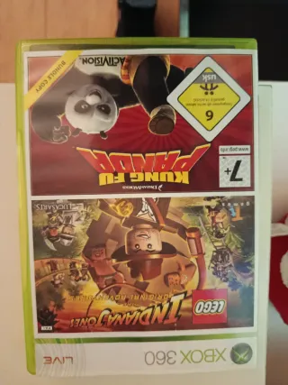 Consola Xbox 360 Negra incluye 2 mandos y 2 juegos