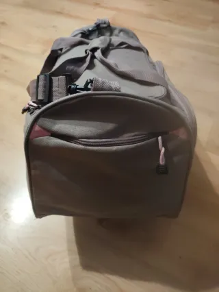 Bolsa Deportiva Gris-Rosa