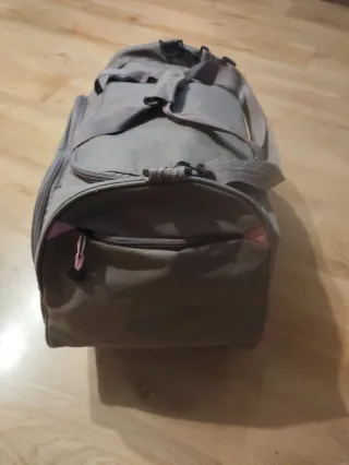 Bolsa Deportiva Gris-Rosa