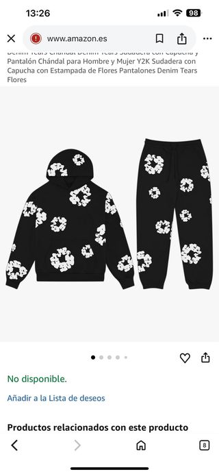 Sudadera Denim Tears Negra Talla M