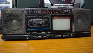 Radio Cassette NVR 58 Vintage con Mini TV