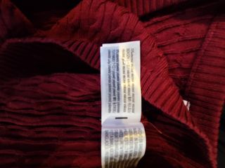 Jersey Bershka granate con trenzas