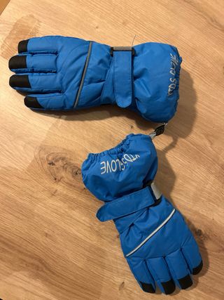 Guantes de Nieve para Niños Azules