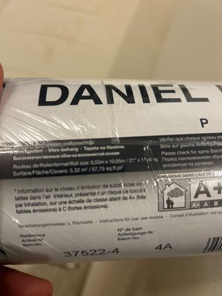 3 rollos de Papel pintado DANIEL HECHTER