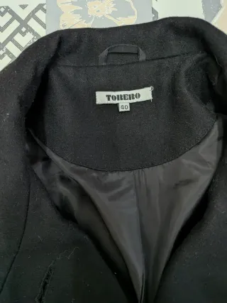 Abrigo Torero Negro Talla 40
