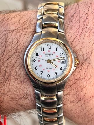 Reloj Citizen Eco-Drive bicolor 80’s/ 90’s