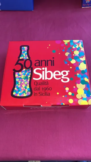 Scatola Coca Cola Sibeg 50 anni