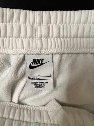 Pantalón corto Nike niño blanco