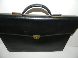 Valigetta porta documenti in pelle nera