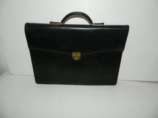 Valigetta porta documenti in pelle nera