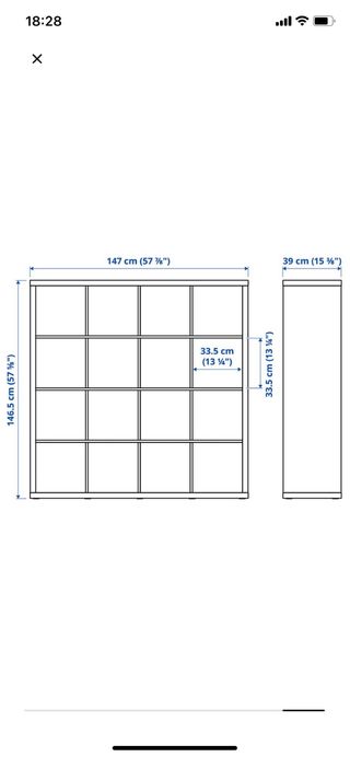 Estantería Kallax 4x4