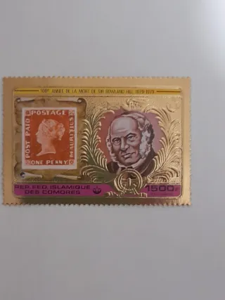 Francobollo commemorativo Comore