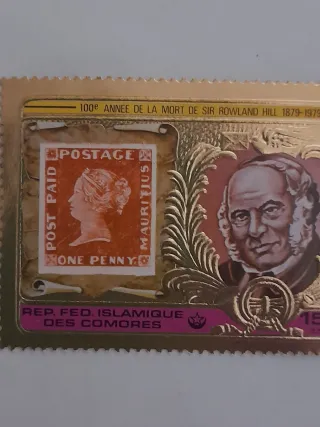 Francobollo commemorativo Comore