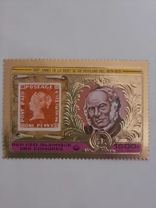Francobollo commemorativo Comore
