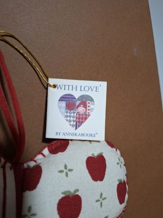 Cuore decorativo Annekabouke tessuto