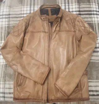 Chaqueta de cuero Massimo Dutti