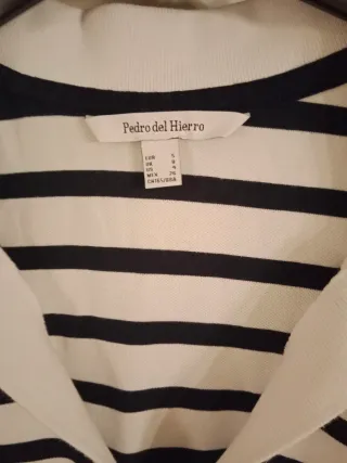 Camiseta Pedro del Hierro Rayas Talla S