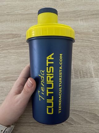 Vaso Mezclador Shaker Azul y Amarillo