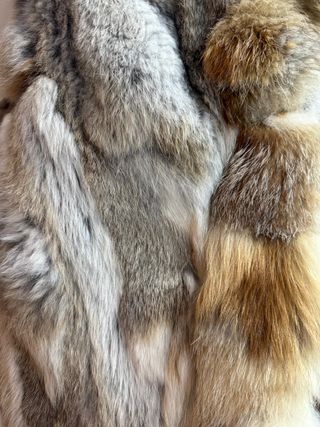 Chaleco de pelo natural de conejo