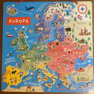 Puzzle Magnético Europa Janod Nuevo en Ourense